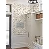 Heroad Peel And Stick Wallpaper - Navy Blue & Gold Floral Boho Contact Paper 17.3" X 78.7" Roll
