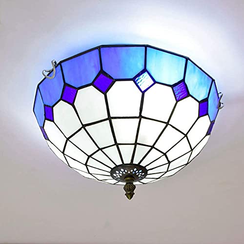 Lámpara de techo Tiffany retro para comedor y salones elegantes 3