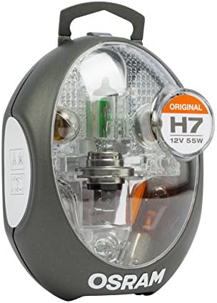OSRAM ORIGINAL spare lamp box H7, halogen headlamps, 12V passenger car, CLKM H7, complete spare lamp set (1 unit), white/Black