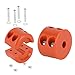 Besnor Winch Cable Hook Stopper for ATV UTV SUV ORV, Rubber Rope Line Saver, Prevent Bouncing Fraying, with Allen Wrench, Orange