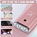 V Light Hair Extension Machine, 395nm LED Hair Extension Lamp, Fast Curing Glue Light for V Light Extensions, Portable Rechargeable Tool for Professional Salon & DIY Home Use (Orange)(Orange)
