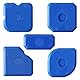 5Pcs Sealant Finishing Tools,Caulking Tool Set, 20 Different Edges for Kitchen Bathroom Floor Window Sealing Sink Joint, Reuse and Replace