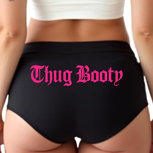 Sexy Girl Rock THUG BOOTY Panties – Bold Streetwear Style Cheeky Underwear for Women with Attitude4