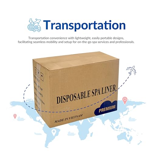 Disposable Pedicure Spa Liners 48 x 48 in, 9.5 Mic PE
