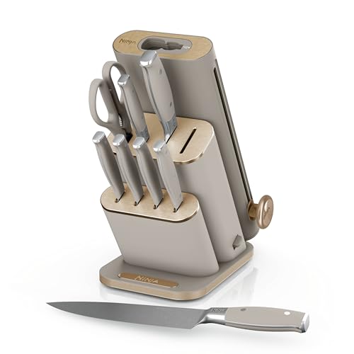 Image of Ninja NeverDull 10-Pc German Steel Knife Set, Stone Gold, NK32010SD1