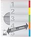 Produktbild Pagna 32004-20 Register, A4, XXL, 5-teilig, 5-farbig
