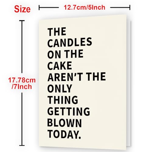 Image of WowBefun Funny Birthday Card & Gifts for Men Husband Boyfriend Him, Happy Bday Card