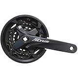 Kurbelarmlänge: 175 mm SHIMANO Unisex – Erwachsene Kurbelgarnitur-2092835010 Kurbelgarnitur, Schwarz, 175mm