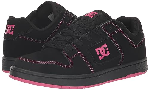 DC Women's Manteca 4 Low Skate Shoe Battleship/Crazy Pink 8