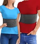 ARMSTRONG AMERICA Rib Brace Chest Binder | Rib Belt to Reduce Rib Cage Pain | Chest Compression Support for Rib Muscle Injuries, Bruised Ribs | Breathable Chest Wrap Rib Brace for Women Men (S/M 34")