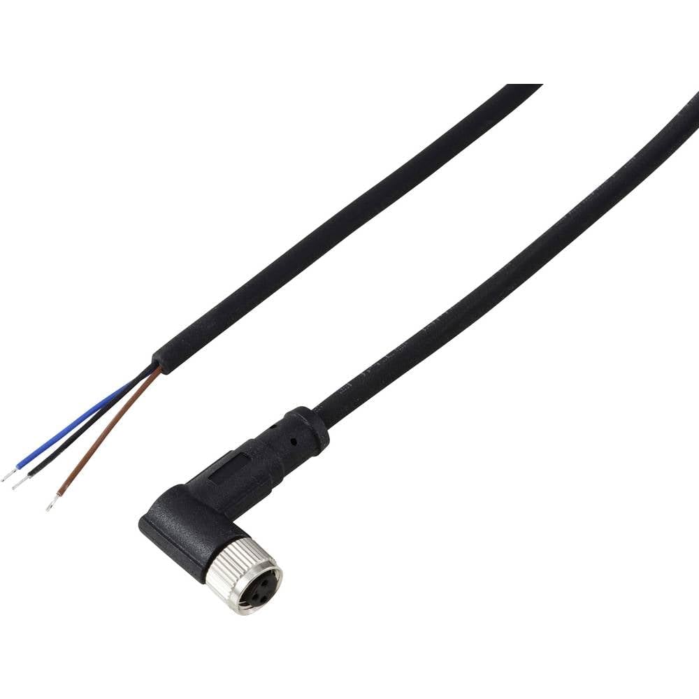 Cable M8 de 3 polos acodado 10m TRU COMPONENTS con conector hembra para conexion sensor 5