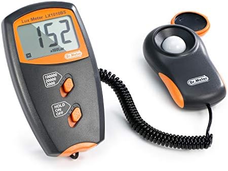 Dr.meter Luxómetro Portátil, Fotometro Medidor de luz Digital Ran...