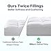 SOPAT Mattress Topper Queen Size Extra Thick Mattress Pad 8-21