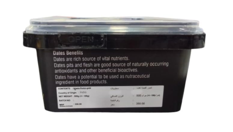 Image of MTC KIMIA FRESH DATES ( NEW CROP ) Malkani Kimia Gold Dates Soft Khajoor All Natural| No Preservatives| No Added Sugar| Gluten Free | Khajur | Khajoor | Premium Dates | 100% Naturally Dried khejur | 500g|