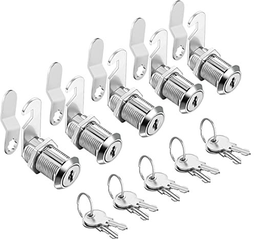 Sissinda Cam Locks Cabinet Locks Keyed Alike,1-1/8Inch Cylin...