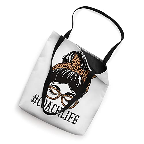 Coach Leopard Messy Bun Women Back To School Tote Bag