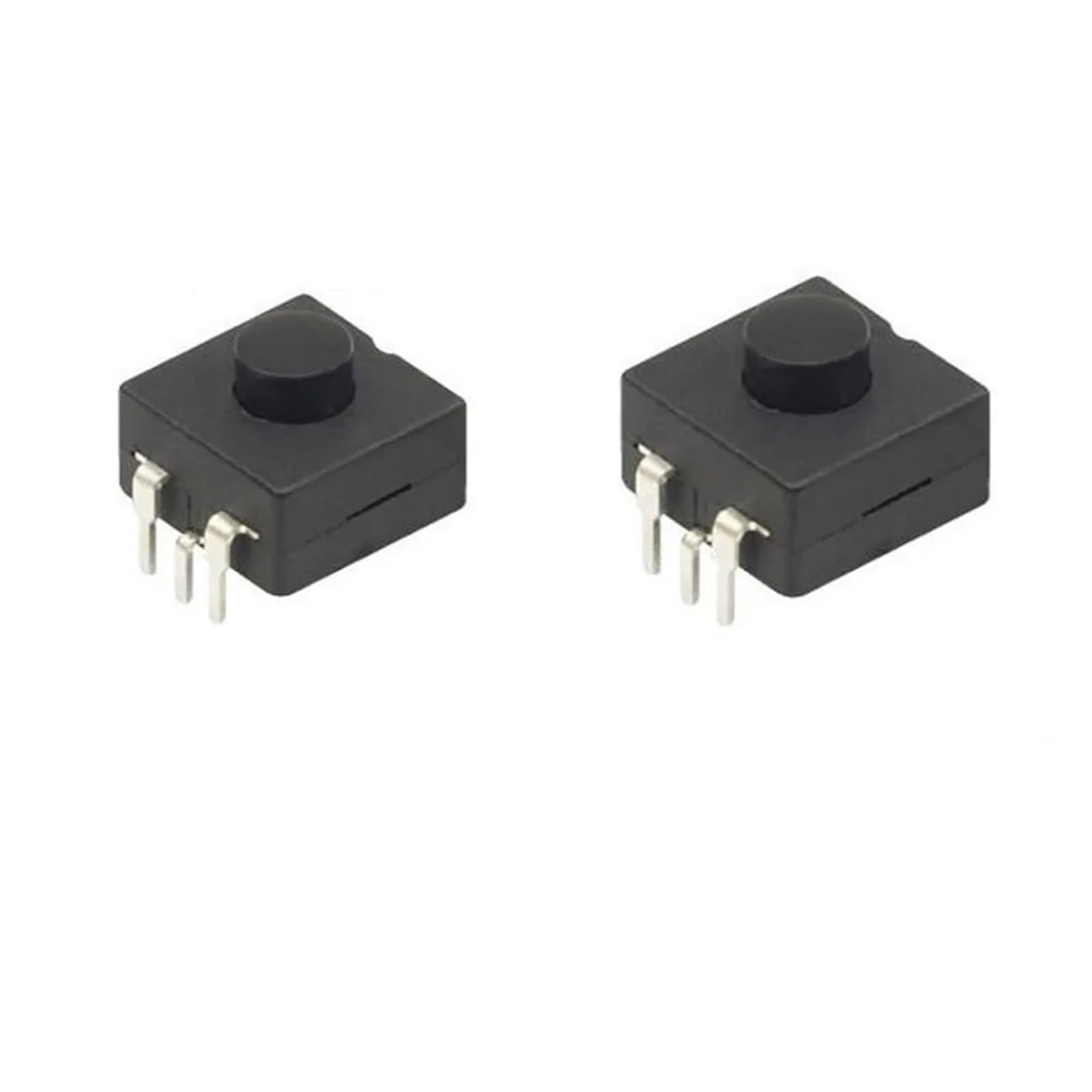 Interruptor de linterna 12x12 mm negro soluciona fallos de encendido en aparatos pequeños 2