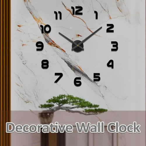 Horloge murale à piles lisible pour grands espaces intérieurs