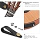Philorn Gitarrengurt Verstellbarer Echtleder Enden Jacquard Weave Bassgurt für Akustik/Elektrik/Gitarren, Geschenk für Erwachsene & Kinder (Schwarz)