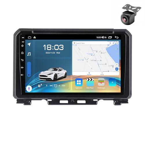 Android 15 Car Radio para Suzuki Jimny JB64 2018 2019 2020 NAVEGACIÓN GPS con Pantalla Táctil 9 Pulgadas Reproductor Multimedia Autoradio Carplay SWC FM RDS BT 4G Android Auto (Y5 8Core 4+64G)