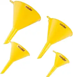 Jogo De Funis Plásticos Com 4 Peças Vonder.