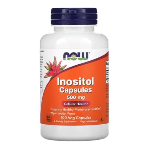 Now Foods - INOSITOL 500 mg | Apoya la función celular y el metabolismo de las grasas - 500 mg - 100 cápsulas