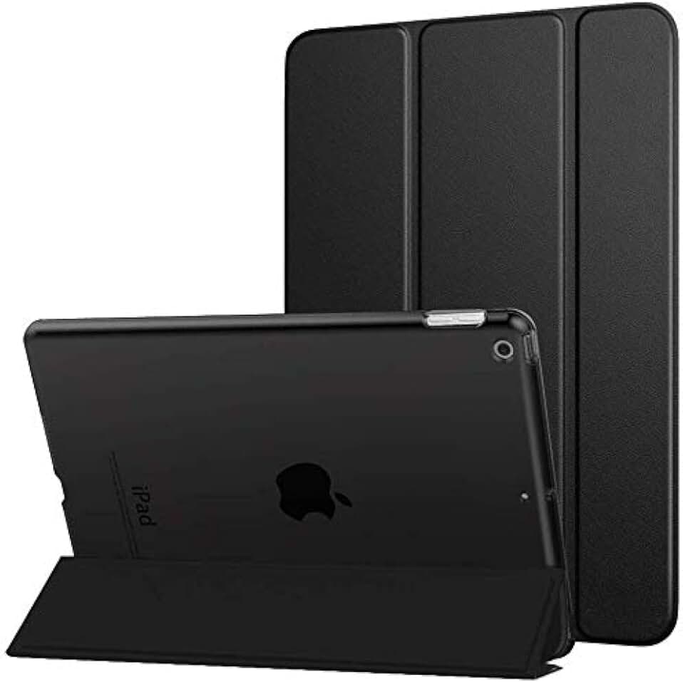 WB Capa iPad 7a, 8a e 9a Geração 10.2″ - Couro Premium Antichoque Preto