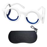 JcvPot Motion Sickness Glasses, Brille Gegen Reisekrankheit Für Kinder Und Erwachsene, Leicht Und Faltbar Mit Aufbewahrungstasche, Ideal Für Reisen, Flüge Und Virtuelle Realität, (Weiß)
