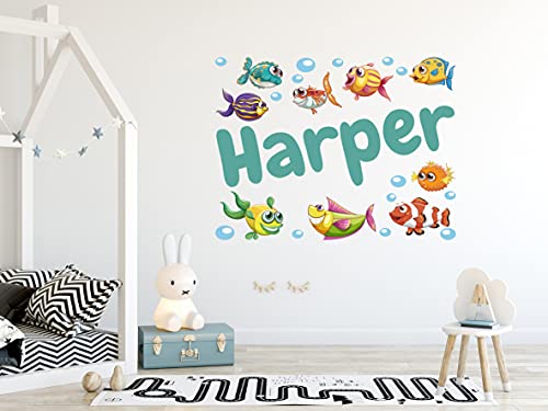 Vinilo Decorativo Personalizado Tema Animales Océano 15x13 in miniatura 5