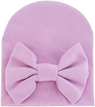 Miniatura 7 de QandSweat Sombreros y gorras para recién nacidas para niñas de algodón de 0 a 6 meses, paquete de 6, 0-6 meses