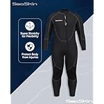 Seaskin Plus Size Full Wetsuit for Mens and Womens 3mm - Image 4