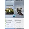 inbloom 12 Pods Hydroponics Growing System Kit, Herb Garden Planter Indoor Kit, Indoor Gardening Hydroponics Growing System with Pods, 4.2L Water Pump, Height Adjustable, Gifts for Woman, Black
