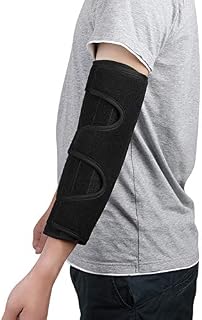fibee Adult Elbow Immobilizer Splint for Women and Men Sleeping, Adjustable Compression Elbow
