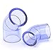 90 Degree Elbow,Tube Elbow Converter,2pcs Blue PVC Transparent 90/45 Degree Elbow Connector Inner Dia 16~160mm UPVC Fittings for Fish Tank Water Pipe DIY PVC Joint(45 Degree,Inner Dia 63mm)