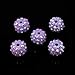 PENVEAT 10 stücke 14mm AB Farbe Perlen-Strass Perlen-Harz Strass Perlen Für Frauen Armband Halskette Schmuck Machen, hellpurpurn