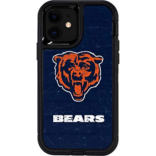 Skinit Decal Phone Skin Compatible with OtterBox Defender Pro Case for iPhone 12 - Officially Licensed NFL Chicago Bears - Alternate Distressed Design