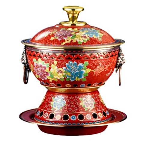 Olla Caliente de Cobre Estilo Beijing Tradicional 2-3 Personas miniatura 1