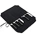 Produktbild Gewachstes Canvas-Messer-Rolltasche mit 6 Schlitzen für Messer und Besteck Schwarz