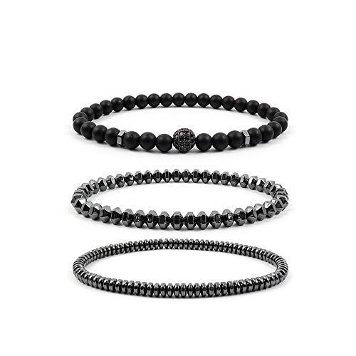 Jerbas Fashion Men Bracelet Sets Trendy Handmade Classic Strand Stone Beaded Bracelet For Men Jewelry Gift #TOP2