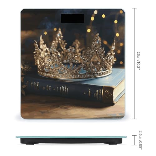 Báscula Digital Crown Vintage Book de Vidrio Templado miniatura 2
