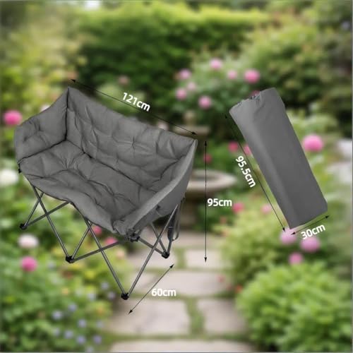 Chaise de jardin résistante vutizal avec structure robuste en acier pour extérieur - 4