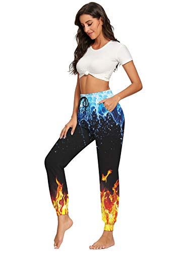 Calça de jogging unissex novidade com estampa em 3D, esportiva, esportiva, casual, calça de moletom