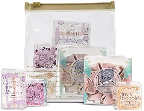 Invisibobble Pouch of Awesome Pack with 4 special limited edition Collections