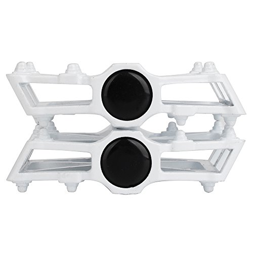 boruizhen Aluminium CNC Bike Platform Pedals Lightweight Road Cycling Bicycle Pedals for MTB BMX (White) - Thumbnail 4
