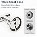 NearMoon Bath Towel Hooks- SUS 304 Stainless Steel Robe Hook Holder, Heavy Duty Coat Hook for Bathroom Livingroom Hotel Kitchen Garage, Wall Mounted (Chrome Finish, 4 Pack)