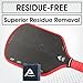 PICKLETECH Pickleball Paddle Cleaner Eraser - Carbon Fiber Pickle Ball Racket Cleaner - One Piece Construction Paddle Eraser - Superior Residue Removal & Maximum Stain Adhesion-Square Dark Blue