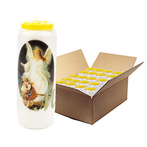 Bougies de neuvaine Ange Gardien - 20 pièces - combustion 9 jours