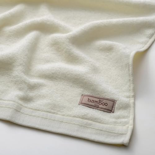 Image of Spread Spain Bamboo Towels for Bath, Towels for Bath Large Size, Bamboo Bath Towel High Absorbent & Soft, 360 GSM, 4pc Set Bath Towel for Men /Women