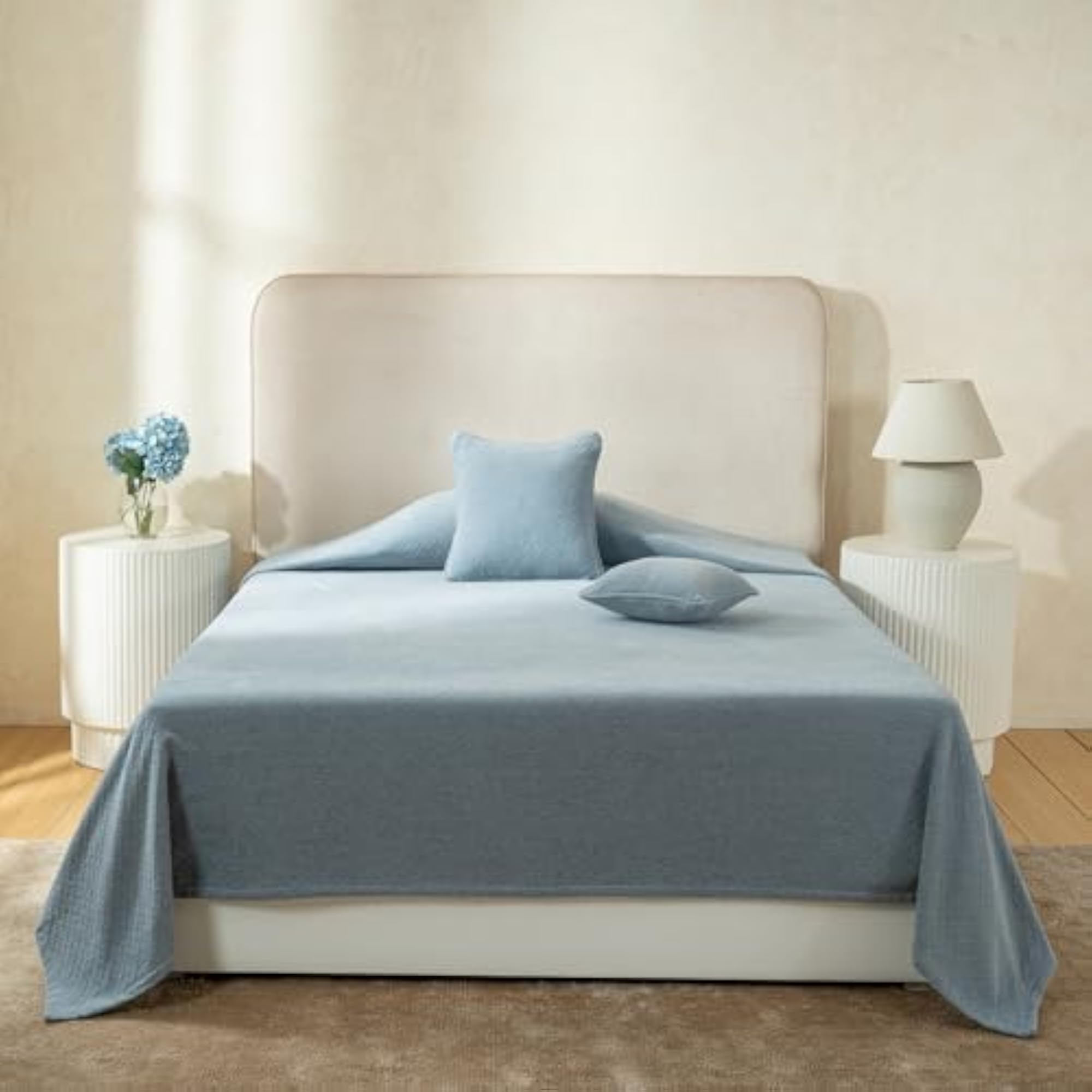 Single Bed Pure Cotton Solid Bed Cover