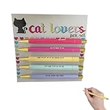 Lustiges Set für Kinder und leichtes Schreiben | Schwarze, lebendige Farben, kreativ und tragbar, für Tagebuch und Schreibwaren für Notizen